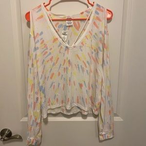 Victoria Secret PINK open shoulder long sleeve